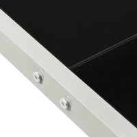 Thumbnail for Gartentisch 130x130x72 cm Grau Stahl und Glas