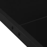 Thumbnail for Gartentisch 130x130x72 cm Schwarz Stahl und Glas