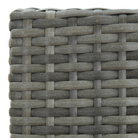 Thumbnail for Garten-Barhocker mit Kissen 2 Stk. Grau Poly Rattan