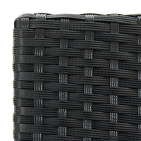 Thumbnail for Garten-Barhocker mit Kissen 4 Stk. Schwarz Poly Rattan