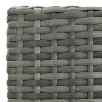 Thumbnail for Garten-Barhocker mit Kissen 4 Stk. Grau Poly Rattan