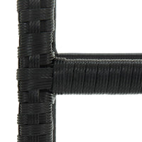 Thumbnail for Barhocker mit Kissen 6 Stk. Schwarz Poly Rattan