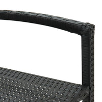 Thumbnail for Barhocker 4 Stk. Schwarz Poly Rattan