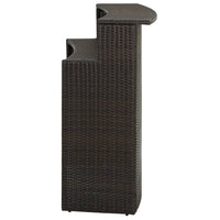 Thumbnail for Garten-Bartisch Braun 120x55x110 cm Poly Rattan