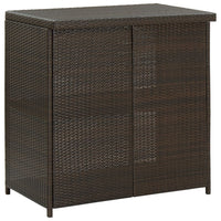 Thumbnail for 3-tlg. Bar Set Poly Rattan Braun