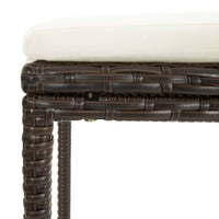 Thumbnail for 3-tlg. Bar Set Poly Rattan Braun