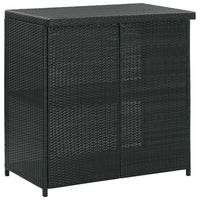 Thumbnail for 3-tlg. Bar Set Poly Rattan Schwarz