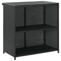 Thumbnail for 3-tlg. Bar Set Poly Rattan Schwarz