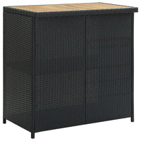 Thumbnail for 3-tlg. Bar-Set Poly Rattan Schwarz