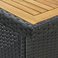 Thumbnail for 3-tlg. Bar-Set Poly Rattan Schwarz