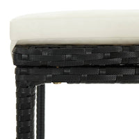 Thumbnail for 3-tlg. Bar-Set Poly Rattan Schwarz