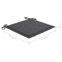 Thumbnail for Gartenstuhl-Kissen 6 Stk. Anthrazit 40x40x3 cm Oxford-Gewebe