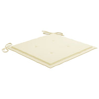 Thumbnail for Gartenstuhl-Kissen 2 Stk. Creme 40x40x3 cm Stoff