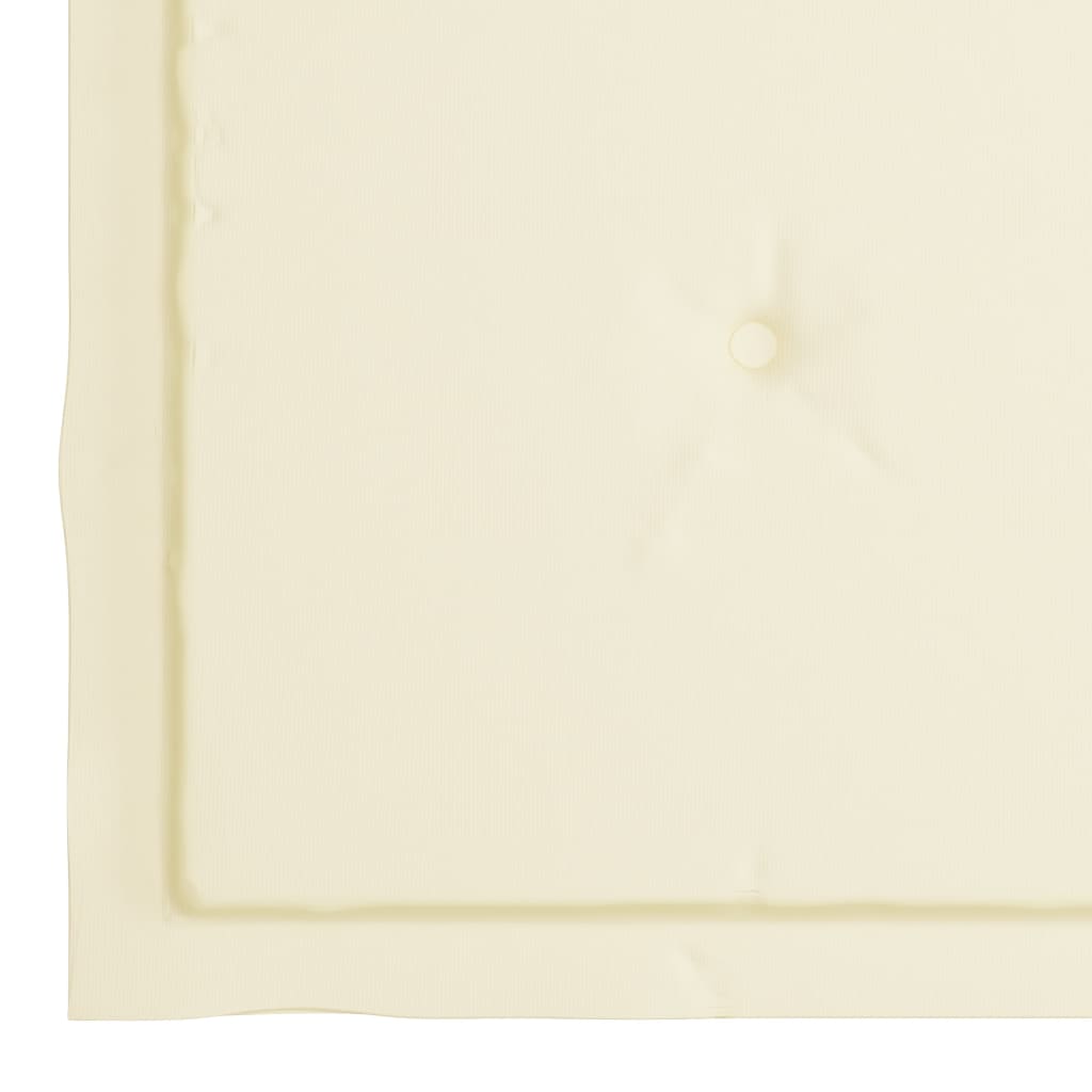 Gartenstuhl-Kissen 2 Stk. Creme 40x40x3 cm Stoff
