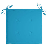 Thumbnail for Gartenstuhl-Kissen 2 Stk. Blau 40x40x3 cm Stoff