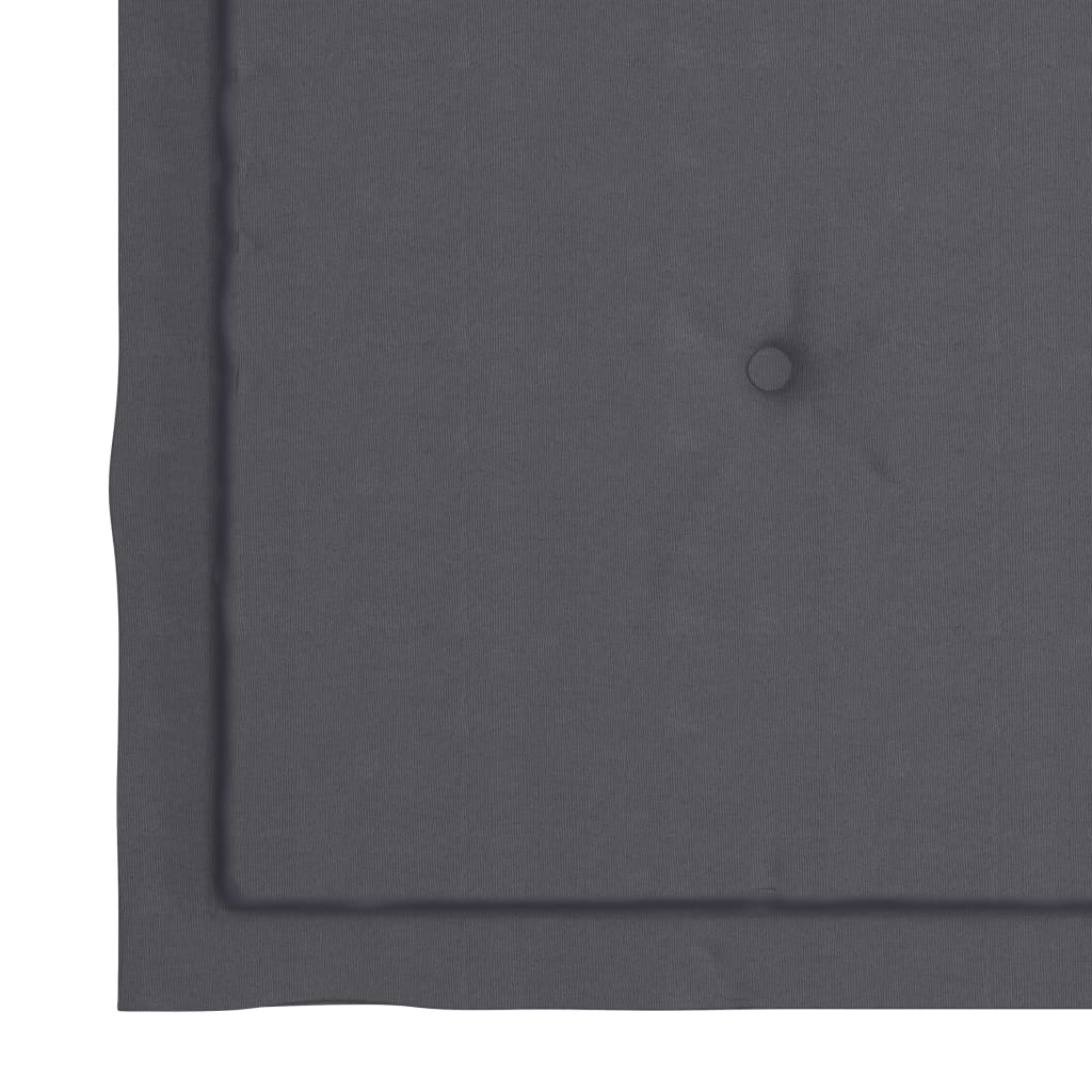 Gartenstuhl-Kissen 6 Stk. Anthrazit 50x50x3 cm Stoff