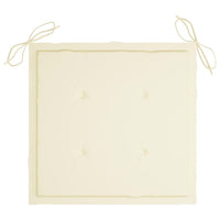 Thumbnail for Gartenstuhl-Kissen 4 Stk. Creme 50x50x3 cm Stoff