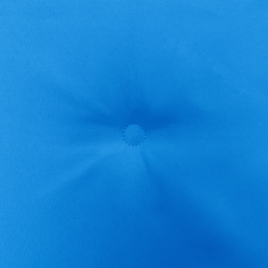 Gartenstuhl-Kissen 4 Stk. Blau 50x50x3 cm Stoff