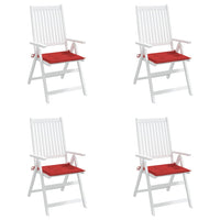 Thumbnail for Gartenstuhl-Kissen 4 Stk. Rot 50x50x3 cm Oxford-Gewebe