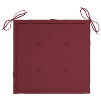 Thumbnail for Gartenstuhl-Kissen 4 Stk. Weinrot 50x50x3 cm Stoff