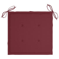 Thumbnail for Gartenstuhl-Kissen 4 Stk. Weinrot 50x50x3 cm Stoff