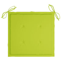 Thumbnail for Gartenstuhl-Kissen 4 Stk. Hellgrün 50x50x3 cm Stoff