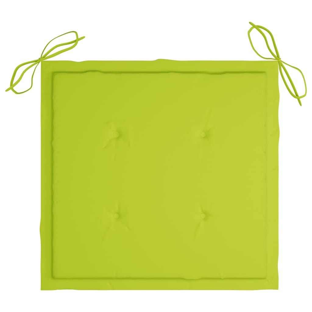Gartenstuhl-Kissen 6 Stk. Hellgrün 50x50x3 cm Oxford-Gewebe
