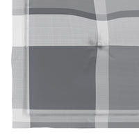 Thumbnail for Gartenstuhl-Kissen 4 Stk. Grau Karomuster 50x50x3 cm Stoff