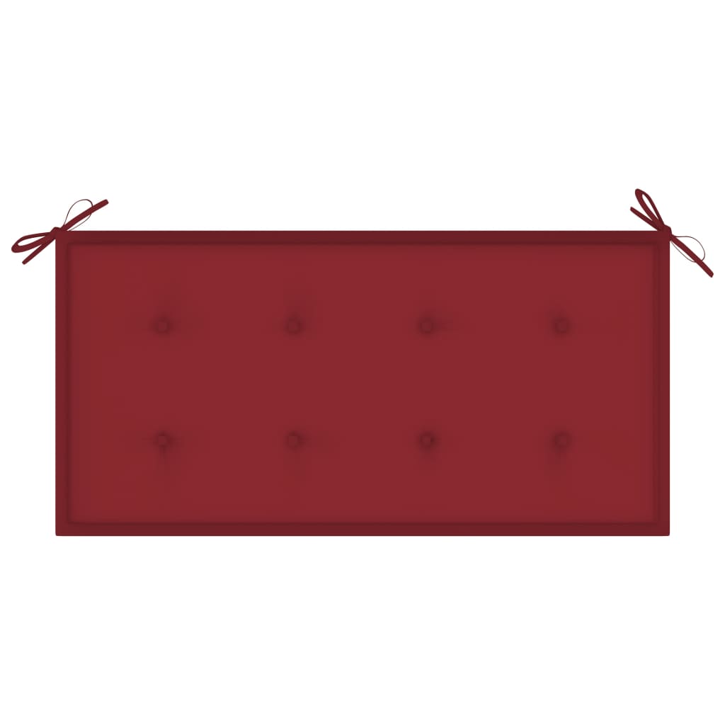 Gartenbank-Auflage Weinrot 100x50x3 cm Stoff