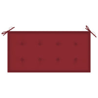 Thumbnail for Gartenbank-Auflage Weinrot 100x50x3 cm Stoff