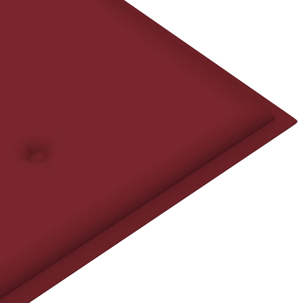 Gartenbank-Auflage Weinrot 100x50x3 cm Stoff