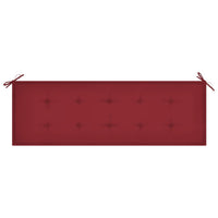 Thumbnail for Gartenbank-Auflage Weinrot 150x50x3 cm Stoff