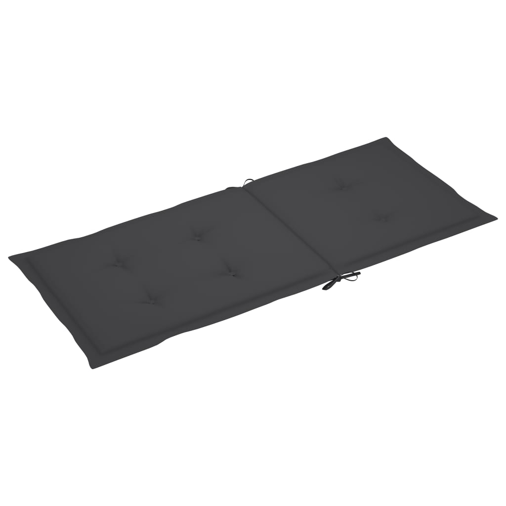 Gartenstuhl-Auflagen 6 Stk. Anthrazit 120x50x3 cm