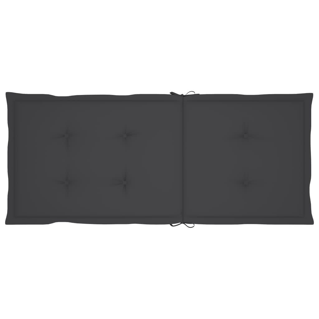 Gartenstuhl-Auflagen 6 Stk. Anthrazit 120x50x3 cm