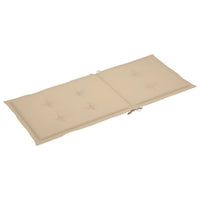 Thumbnail for Gartenstuhl-Auflagen 6 Stk. Beige 120x50x3 cm