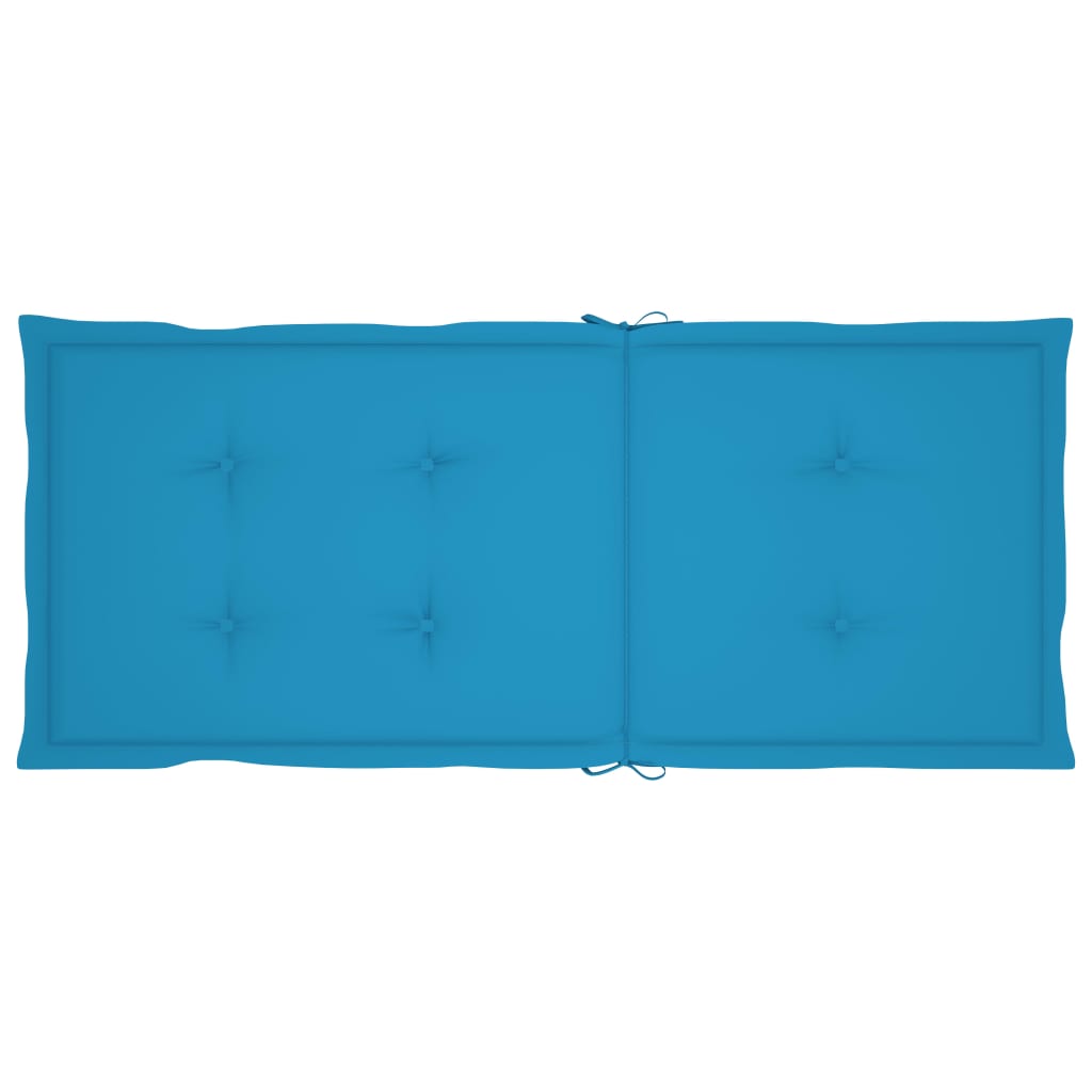 Gartenstuhlauflagen 6 Stk. Blau 120x50x3 cm