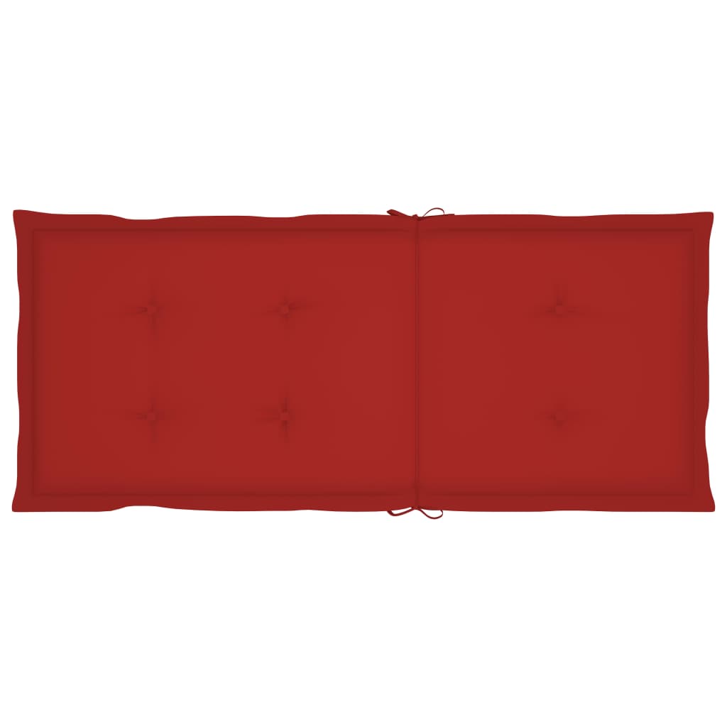 Gartenstuhlauflagen 6 Stk. Rot 120x50x3 cm