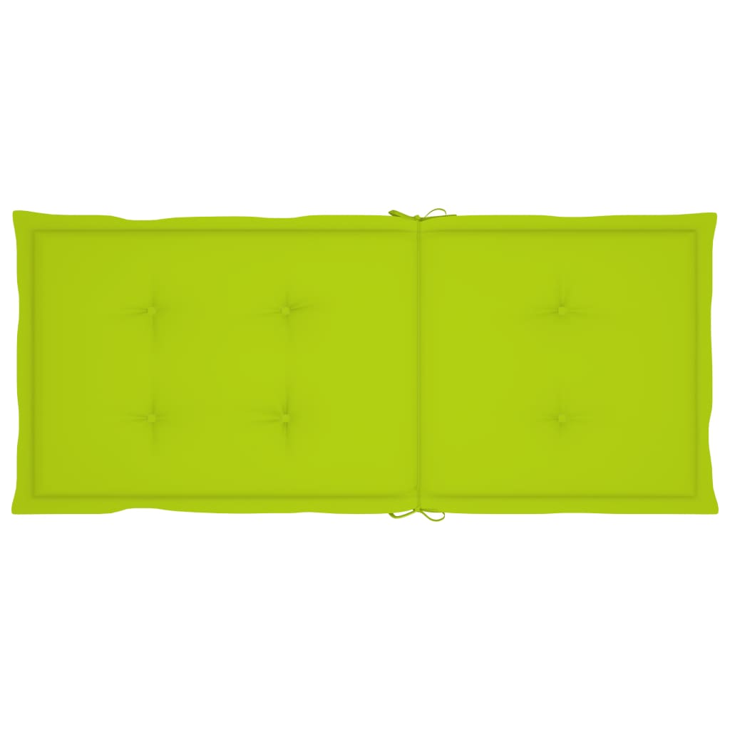 Gartenstuhlauflagen 4 Stk. Hellgrün 120x50x3 cm