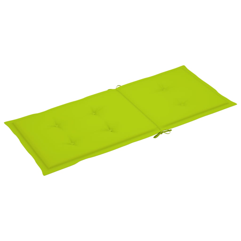 Gartenstuhlauflagen 6 Stk. Hellgrün 120x50x3 cm