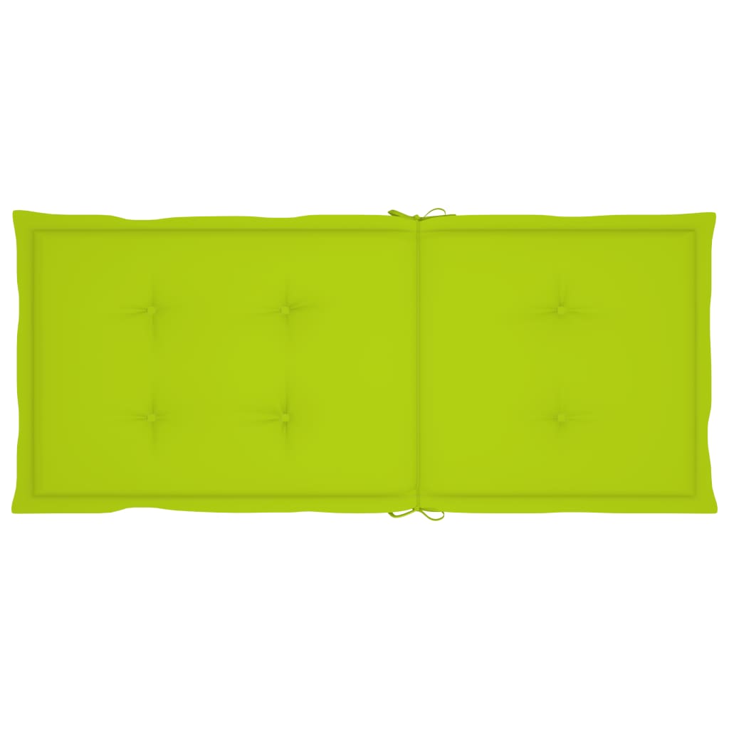 Gartenstuhlauflagen 6 Stk. Hellgrün 120x50x3 cm