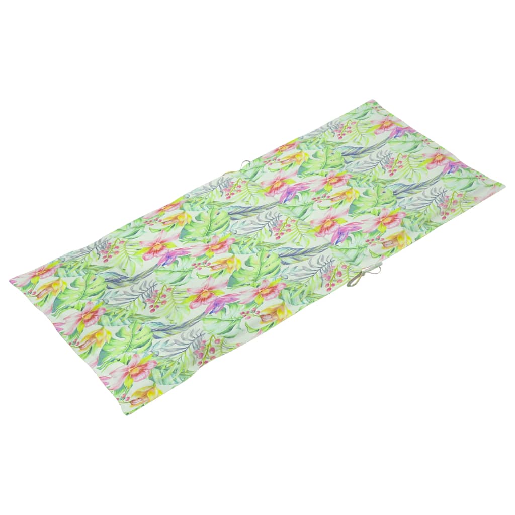 Gartenstuhlauflagen 4 Stk. Blattmuster 120x50x3 cm