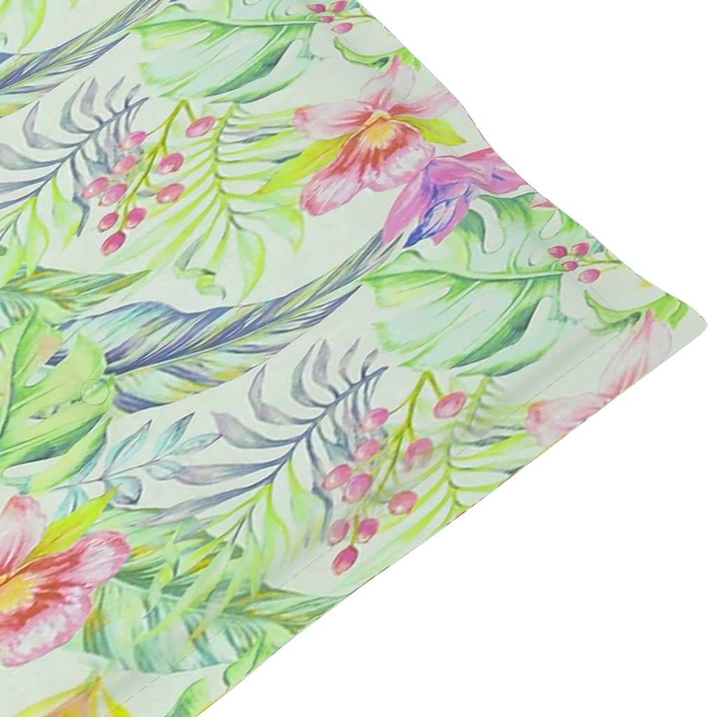 Gartenstuhlauflagen 4 Stk. Blattmuster 120x50x3 cm