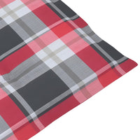 Thumbnail for Gartenstuhlauflagen 6 Stk. Rot Karomuster 120x50x3 cm