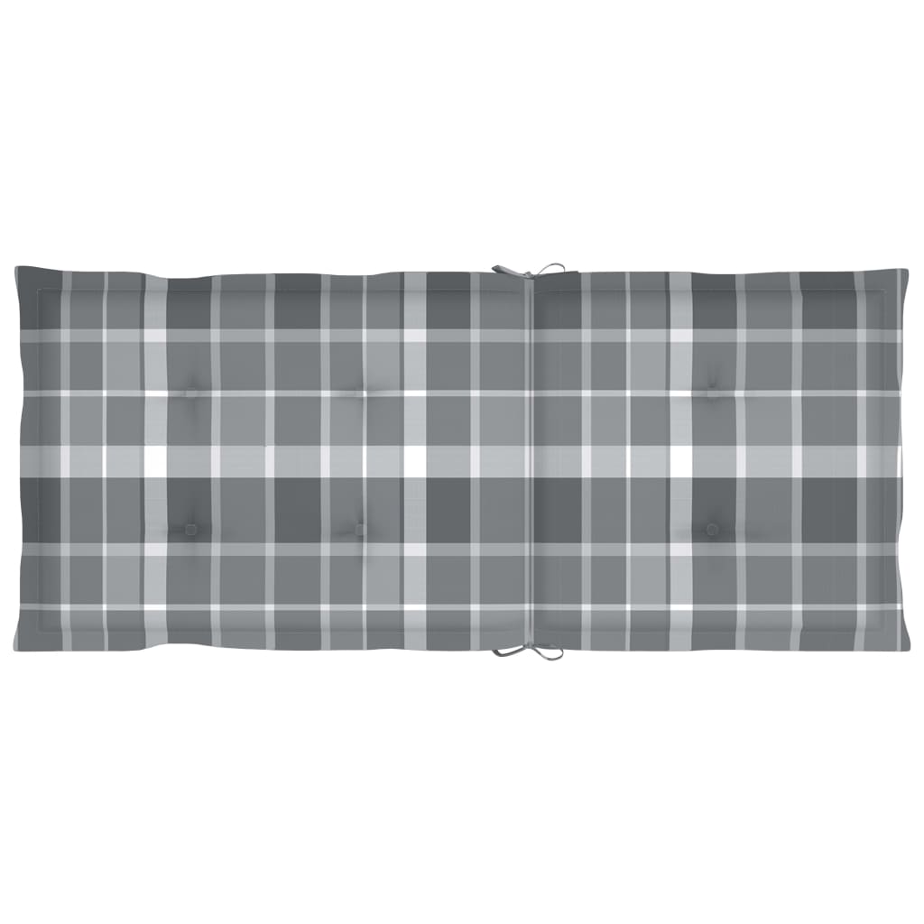Gartenstuhlauflagen für Hochlehner 2 Stk. 120x50x3cm Stoff