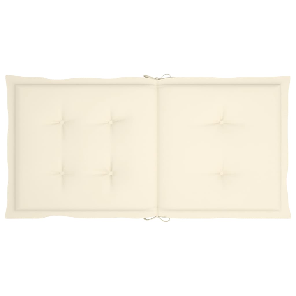 Gartenstuhlauflagen 6 Stk. Creme 100x50x3 cm