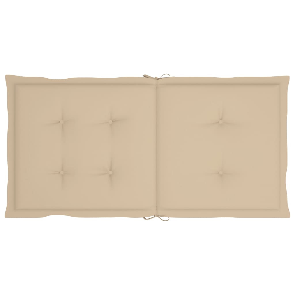 Gartenstuhlauflagen 6 Stk. Beige 100x50x3 cm