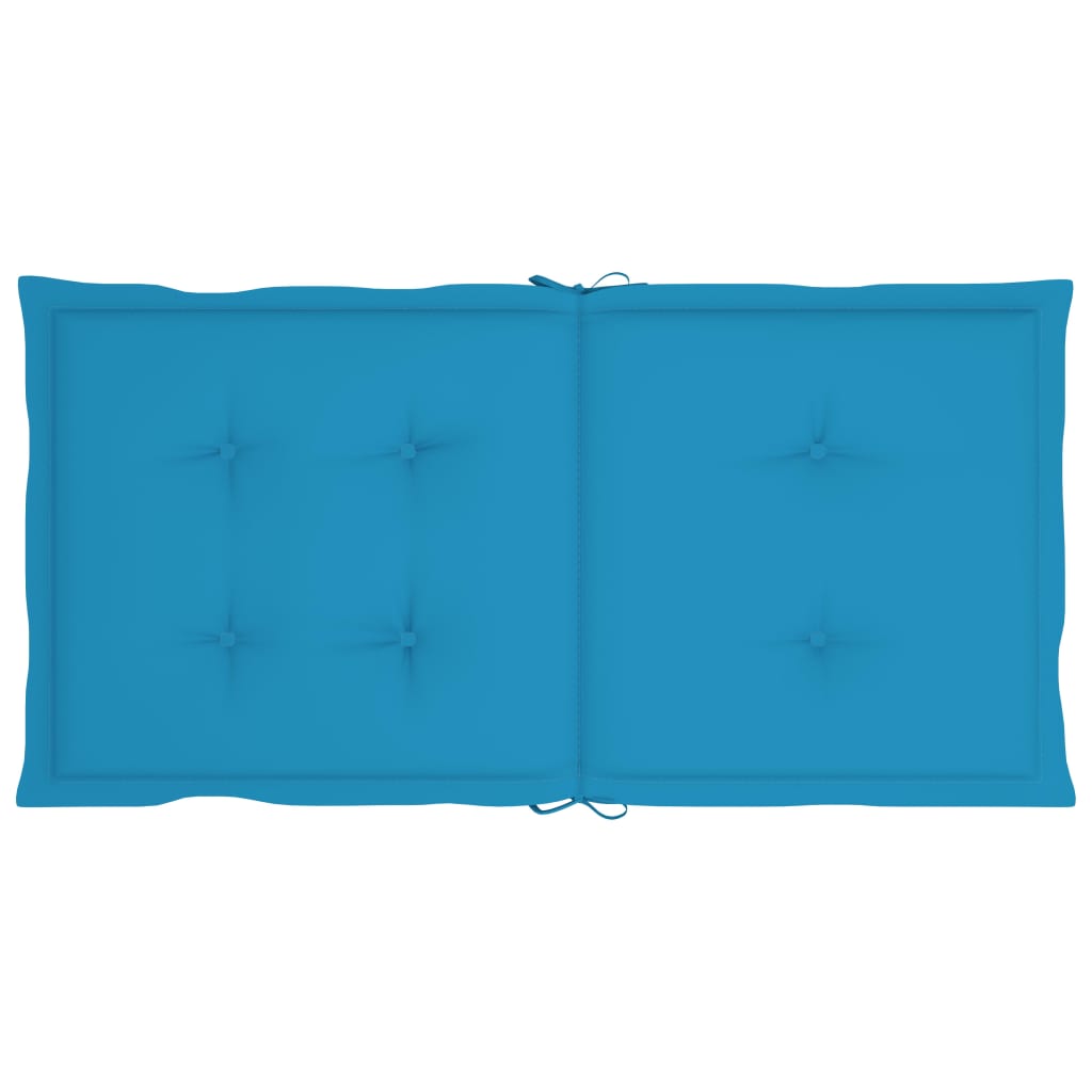 Gartenstuhlauflagen 6 Stk. Blau 100x50x3 cm
