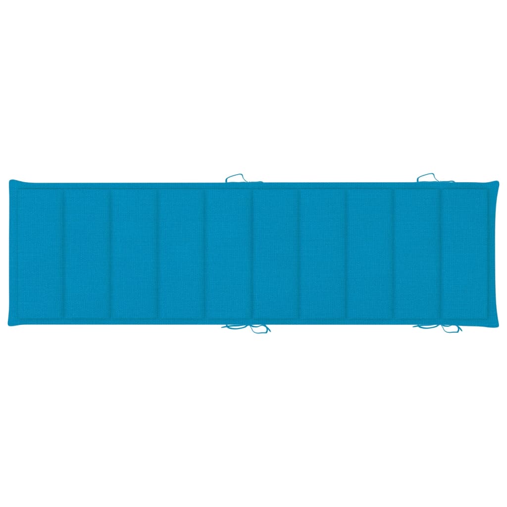 Sonnenliegen-Auflage Blau 186x58x3 cm