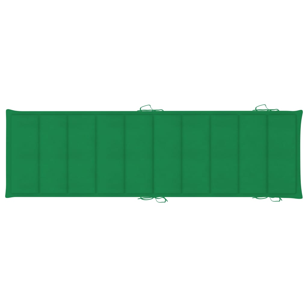 Sonnenliegen-Auflage Grün 186x58x3 cm