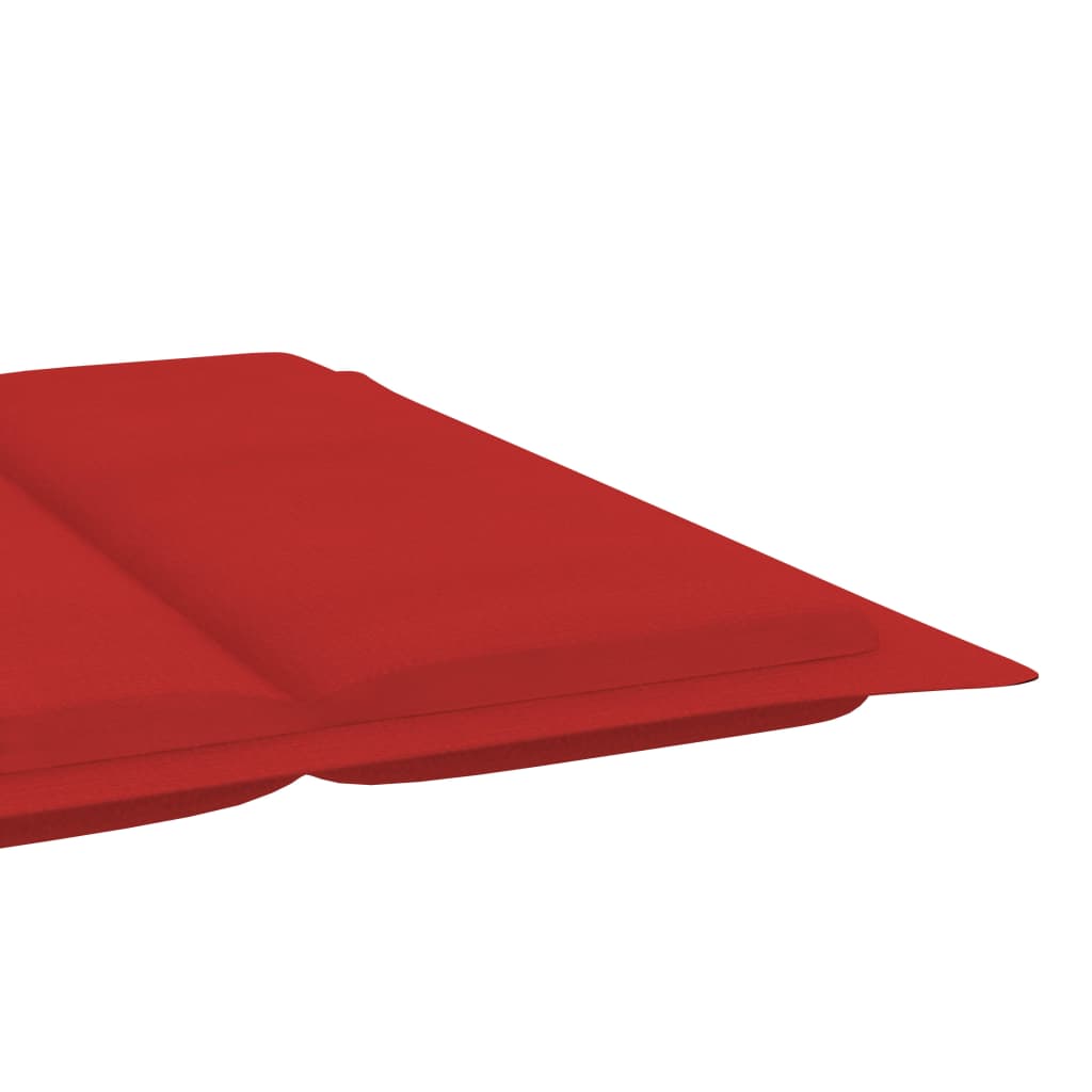 Sonnenliegen-Auflage Rot 186x58x3 cm
